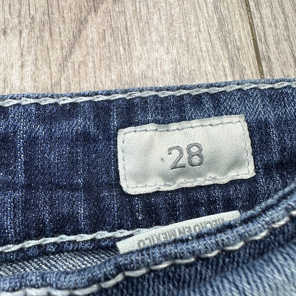 BKE Culture Capri Jeans Women 28 Distressed Bootcut Blue Denim - Picture 6 of 16
